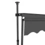 Toldo manual retráctil con LED gris antracita 200 cm de , Toldos - Ref: Foro24-145864, Precio: 95,37 €, Descuento: %
