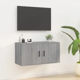 Mueble para TV de pared gris Sonoma 80x34,5x40 cm von , TV-Möbel - Ref: Foro24-816630, Preis: 58,20 €, Rabatt: %
