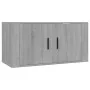 Mueble para TV de pared gris Sonoma 80x34,5x40 cm by , TV Furniture - Ref: Foro24-816630, Price: 58,20 €, Discount: %