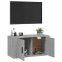 Mueble para TV de pared gris Sonoma 80x34,5x40 cm by , TV Furniture - Ref: Foro24-816630, Price: 58,20 €, Discount: %