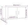 Mueble para TV de pared gris Sonoma 80x34,5x40 cm by , TV Furniture - Ref: Foro24-816630, Price: 58,20 €, Discount: %