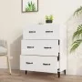 Aparador de madera contrachapada blanco brillante 69,5x34x90 cm de , Aparadores - Ref: Foro24-812165, Precio: 94,15 €, Descue...