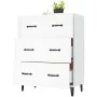 Aparador de madera contrachapada blanco brillante 69,5x34x90 cm de , Aparadores - Ref: Foro24-812165, Precio: 94,15 €, Descue...
