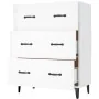Aparador de madera contrachapada blanco brillante 69,5x34x90 cm de , Aparadores - Ref: Foro24-812165, Precio: 94,15 €, Descue...