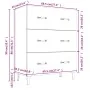 Aparador de madera contrachapada blanco brillante 69,5x34x90 cm de , Aparadores - Ref: Foro24-812165, Precio: 94,15 €, Descue...