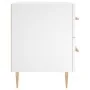 Mesita de noche madera de ingeniería blanco 40x35x47,5 cm by , Nightstands - Ref: Foro24-827276, Price: 65,61 €, Discount: %