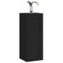 Armario de pared madera de ingeniería negro 34,5x34x90 cm by , Sideboards - Ref: Foro24-830517, Price: 57,72 €, Discount: %