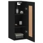 Armario de pared madera de ingeniería negro 34,5x34x90 cm by , Sideboards - Ref: Foro24-830517, Price: 57,72 €, Discount: %