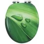 Asiento WC tapa de cierre suave MDF verde diseño gotas de agua by , Toilet and bidet seats - Ref: Foro24-146915, Price: 45,98...