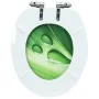 Asiento WC tapa de cierre suave MDF verde diseño gotas de agua by , Toilet and bidet seats - Ref: Foro24-146915, Price: 45,98...