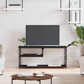 Mueble de TV madera contrachapada y acero negro 103x38x46,5 cm de , Muebles TV - Ref: Foro24-831823, Precio: 56,62 €, Descuen...