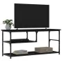 Mueble de TV madera contrachapada y acero negro 103x38x46,5 cm de , Muebles TV - Ref: Foro24-831823, Precio: 56,62 €, Descuen...