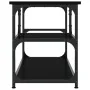 Mueble de TV madera contrachapada y acero negro 103x38x46,5 cm de , Muebles TV - Ref: Foro24-831823, Precio: 56,62 €, Descuen...