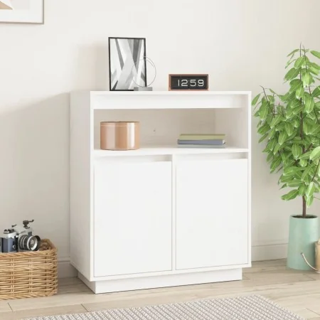 Aparador de madera maciza de pino blanco 70x34x80 cm von , Sideboards - Ref: Foro24-814385, Preis: 90,27 €, Rabatt: %