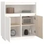 Aparador de madera maciza de pino blanco 70x34x80 cm von , Sideboards - Ref: Foro24-814385, Preis: 90,27 €, Rabatt: %