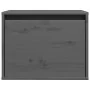 Armario de pared de madera maciza de pino gris 45x30x35 cm de , Estantes y estanterías - Ref: Foro24-813439, Precio: 38,64 €,...
