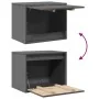 Armario de pared de madera maciza de pino gris 45x30x35 cm de , Estantes y estanterías - Ref: Foro24-813439, Precio: 38,64 €,...