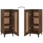 Aparador madera de ingeniería marrón roble 34,5x34x90 cm de , Aparadores - Ref: Foro24-817437, Precio: 53,11 €, Descuento: %