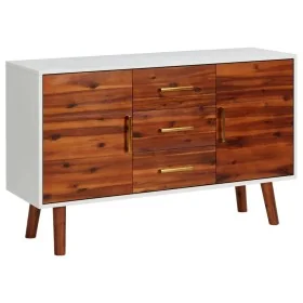 Aparador de madera maciza de acacia y MDF 110x35x70 cm by , Sideboards - Ref: Foro24-327458, Price: 147,21 €, Discount: %