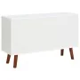 Aparador de madera maciza de acacia y MDF 110x35x70 cm by , Sideboards - Ref: Foro24-327458, Price: 147,21 €, Discount: %
