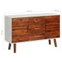 Aparador de madera maciza de acacia y MDF 110x35x70 cm by , Sideboards - Ref: Foro24-327458, Price: 147,21 €, Discount: %