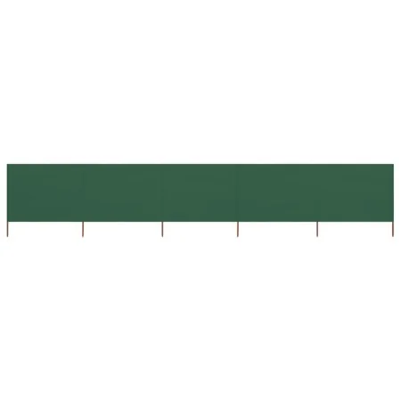 Paravientos de playa de 5 paneles tela verde 600x160cm by , Umbrellas - Ref: Foro24-47167, Price: 81,43 €, Discount: %