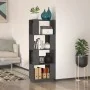 Estantería/divisor de espacios madera de pino gris 51x25x132 cm de , Librerías y estanterías - Ref: Foro24-814041, Precio: 39...