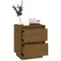 Mesitas de noche 2 uds madera de pino marrón miel 40x35x50 cm by , Nightstands - Ref: Foro24-813322, Price: 64,25 €, Discount: %