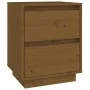 Mesitas de noche 2 uds madera de pino marrón miel 40x35x50 cm by , Nightstands - Ref: Foro24-813322, Price: 64,25 €, Discount: %