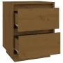 Mesitas de noche 2 uds madera de pino marrón miel 40x35x50 cm by , Nightstands - Ref: Foro24-813322, Price: 64,25 €, Discount: %