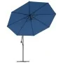 Sombrilla voladiza con poste de aluminio azul 350 cm von , Sonnenschirme - Ref: Foro24-47131, Preis: 120,35 €, Rabatt: %