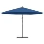 Sombrilla voladiza con poste de aluminio azul 350 cm von , Sonnenschirme - Ref: Foro24-47131, Preis: 120,35 €, Rabatt: %
