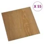 Lamas para suelo autoadhesivas 55 uds PVC marrón 5,11 m² by , Floors and carpets - Ref: Foro24-324666, Price: 74,92 €, Discou...