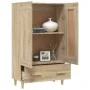 Aparador madera contrachapada color roble Sonoma 70x31x115 cm by , Sideboards - Ref: Foro24-812567, Price: 94,49 €, Discount: %