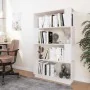 Estantería/divisor de espacios madera pino blanco 80x25x132 cm by , Bookcases and shelves - Ref: Foro24-814060, Price: 84,37 ...