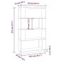 Estantería/divisor de espacios madera pino blanco 80x25x132 cm by , Bookcases and shelves - Ref: Foro24-814060, Price: 84,37 ...