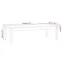 Mesa de centro de madera maciza de pino blanco 110x50x30 cm von , Couchtisch - Ref: Foro24-814235, Preis: 60,45 €, Rabatt: %