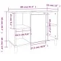 Armario de lavabo madera contrachapada gris hormigón 80x33x60cm von , Badezimmerwaschtische - Ref: Foro24-821288, Preis: 78,3...