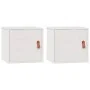 Armarios de pared 2 uds madera maciza pino blanco 31,5x30x30 cm by , Shelves and shelves - Ref: Foro24-818358, Price: 65,65 €...