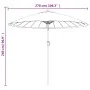 Sombrilla de jardín con palo de aluminio azul azure 270 cm de , Sombrillas - Ref: Foro24-47311, Precio: 83,57 €, Descuento: %