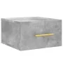 Mesitas de noche de pared 2 uds color gris hormigón 35x35x20 cm by , Lockers and storage cabinets - Ref: Foro24-829797, Price...