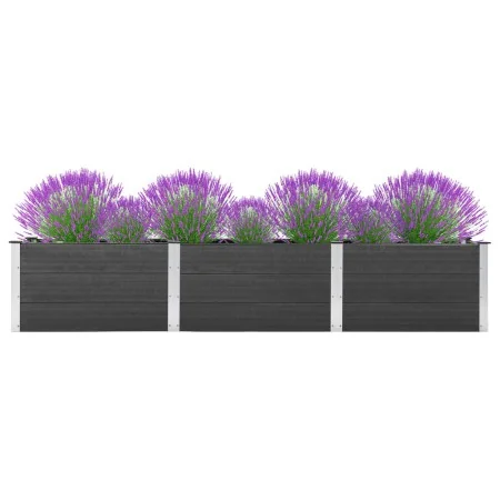 Arriate de WPC gris 300x50x54 cm by , Pots and planters - Ref: Foro24-318099, Price: 375,51 €, Discount: %