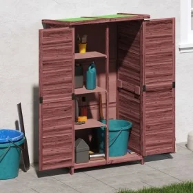 Cobertizo para herramientas jardín madera pino moca 83x57x140cm by , Sheds - Ref: Foro24-172242, Price: 193,02 €, Discount: %