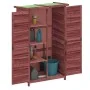 Cobertizo para herramientas jardín madera pino moca 83x57x140cm de , Cobertizos - Ref: Foro24-172242, Precio: 193,02 €, Descu...
