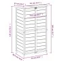 Cobertizo para herramientas jardín madera pino moca 83x57x140cm de , Cobertizos - Ref: Foro24-172242, Precio: 193,02 €, Descu...