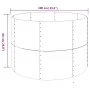 Jardinera arriate acero recubierto polvo antracita 100x100x68cm by , Pots and planters - Ref: Foro24-319056, Price: 69,90 €, ...