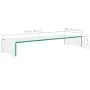 Soporte para TV/Elevador monitor cristal claro 90x30x13 cm von , TV-Möbel - Ref: Foro24-244130, Preis: 100,45 €, Rabatt: %