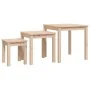 Mesas apilables 3 unidades madera maciza de pino by , Side tables - Ref: Foro24-824973, Price: 76,45 €, Discount: %