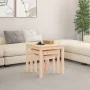 Mesas apilables 3 unidades madera maciza de pino by , Side tables - Ref: Foro24-824973, Price: 76,45 €, Discount: %