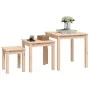 Mesas apilables 3 unidades madera maciza de pino by , Side tables - Ref: Foro24-824973, Price: 76,45 €, Discount: %